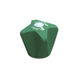Plastic handle with compress headwork for laboratory fittings