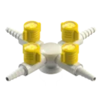 Bench mounted four-way lift & turn gas fitting - Fittings for burning gases